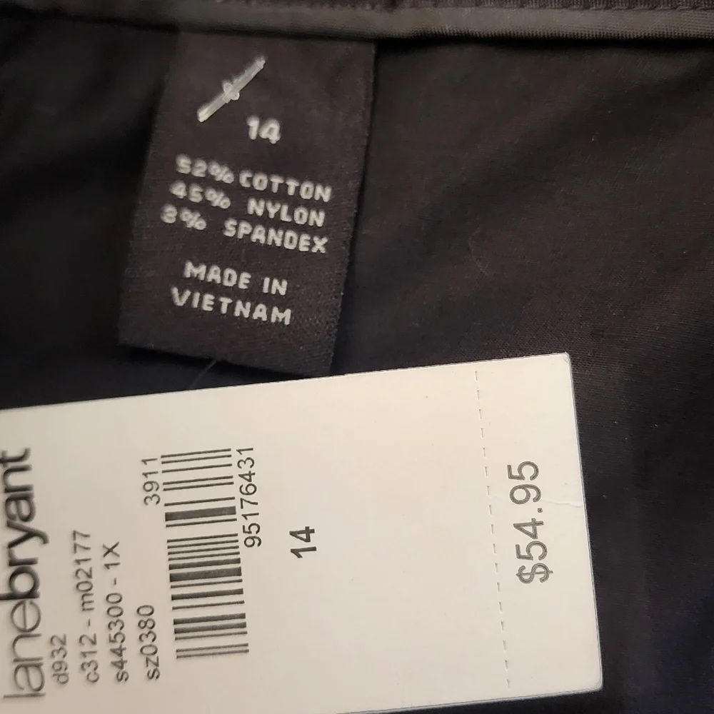 Lane Bryant Black Pleated Skirt
